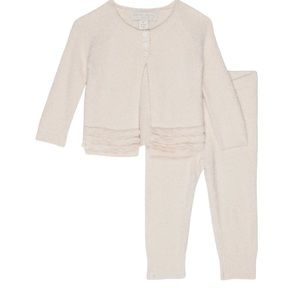 Barefoot Dreams CozyChic® Heirloom Cardi and Pants Set (Infant) - Pink